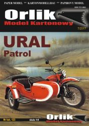 russischer Motorradgespann Ural Patrol 1:9 extrem², übersetzt, halbglänzender Druck