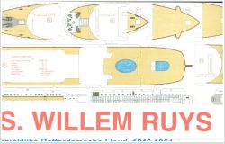M.S. Willem Ruys von der Koninklijke Rotterdamsche Lloyd 1946 - 1964 1:300
