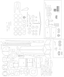 Spanten-/Detailsatz für F-86E-5 Sabre 1:33 (Hobby Model 110)