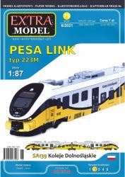 Schienenbus - zweiteiliger Dieseltriebwagen Pesa Link 223M (2014) 1:87 einfach