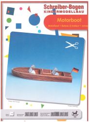 Kindermodell "Motorboot" im Holzdesign, deutsche Anleitung