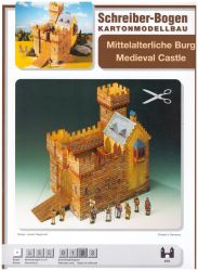 Kindermodell Mittelalterliche Burg, deutsche Anleitung