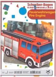 Feuerwehrwagen / Fire Engine Kindermodell, deutsche Anleitung, ANGEBOT