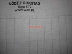 Segelsatz für Wikinger Gokstad-Schiff 1:72 WAK 9/18