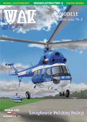 zwei Hubschrauber polnischer Polizei Mil Mi-2 und PZL Kania 1:50 extrem