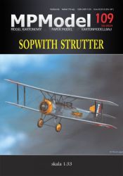 britisches Kampfflugzeug Sopwith ½ Strutter („Eineinhalbstreber“) als Bomber der Sop 66 Escadrille der Französischen Luftstreitkräfte (1918) 1:33