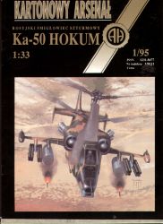 sowjet. Kampfhubschrauber Kamov Ka-50 Hokum 1:33 übersetzt