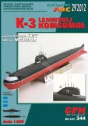 sowjet. U-Boot A-3 Projekt 627/627A Leninskij Komsomol 1:200 inkl. Spantensatz