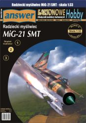 sowjetische Mig-21 SMT Fishbed 1:33 präzise