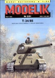 sowjetischer mittelschwerer Panzer T-34/85 (1944) 1:25