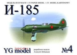 sowjetisches Jagdflugzeug Polikarpow i-185-M-71 (1940er) 1:33 Erstausgabe