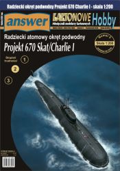 sowjetisches atomgetriebenes U-Boot Projekt 670 Skat / Charlie I 1:200