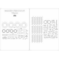 Spanten-/Rad-/Reifenprofile-/Detailsatz für Schlepper Massey Ferguson TEA 20 (1949) 1:25 (Answer KS Nr. 6/2021)