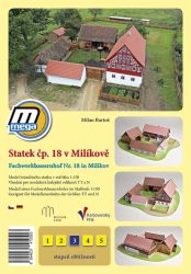 Fachwerk-Bauernhof Nr. 18 in Milikov / Miltigau in Tschechien 1:150