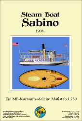 Steam Boat Sabino aus dem Jahr 1908 1:250 deutsche Bauanleitung