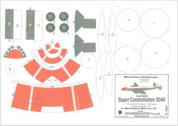 Verkehrsflugzeug Super Constellation 1049 1:50 überarbeiteter LI-Bausatz (2007)