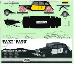 Citroen model 15 als Taxi Pato aus Barcelona (Bj. 1938) 1:32