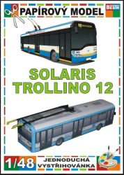 Oberleitungsbus (Trolleybus) Solaris Trollino 12 1:48 einfach