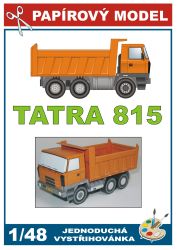 tschechischer Kipper Tatra 815 1:48 einfach