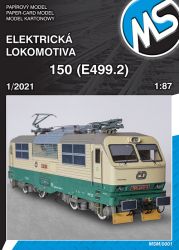 tschechoslowakische E-Lokomotive CSD-Baureihe E 499.2 (ab 1988: Baureihe 150) 1:87 extrem