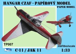 tschechoslowakischer Aeroklub-Flieger C-11 (Lizenz Jak-11) 1:33 inkl. Kanzel!