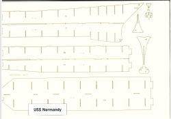 LC-Spantensatz für Lenkwaffenkreuzer USS Normandy (CG-60) 1:200 AVANGARD