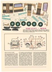 Sowjetischer Geländewagen VAZ 2121 - Niva 1:24 mit Inneneinrichtung