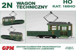 Straßenbahn-Werkstattwagen des Typs 2N 1:87 (H0) extrem²