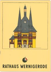 Rathaus Wernigerode 1:160 DDR-Verlag Junge Welt (Band Kranich Modell-Bogen, 1969)