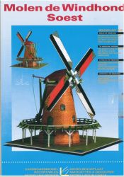 Molen de Windhond (Getreidemühle) aus Soest / Niederlande 1:100 dekorativ