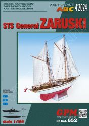 polnische Ketsch STS General Zaruski (1939) 1:100 extrem