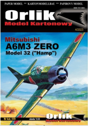 Mitsubishi A6M3 Zero model 32 Hamp 1:33