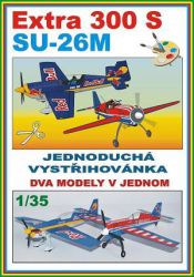 zwei Kunstflugzeuge Extra 300S und Su-26M 1:35 einfach